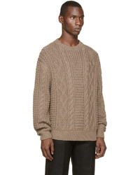 Versace Brown Wool Knit Sweater