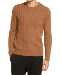 Nordstrom Cable Crewneck Cashmere Sweater