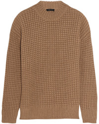 Calvin Klein Collection Waffle Knit Camel Hair Sweater