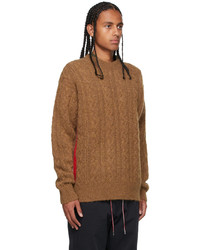 Moncler Tan Mohair Alpaca Sweater