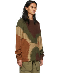 Dolce & Gabbana Khaki Reborn To Live Camouflage Sweater