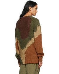 Dolce & Gabbana Khaki Reborn To Live Camouflage Sweater