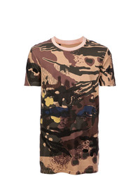 11 By Boris Bidjan Saberi Abstract Desert Camouflage T Shirt