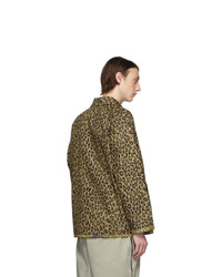 Needles Reversible Brown Leopard And Camo Field Jacket