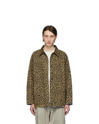 Needles Reversible Brown Leopard And Camo Field Jacket