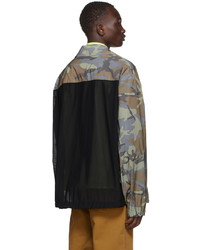 Dries Van Noten Multicolor Reflective Camo Jacket