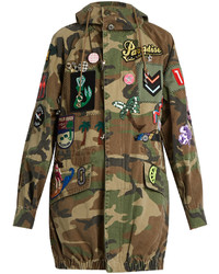 Marc Jacobs Patch Appliqu Camouflage Print Hooded Jacket