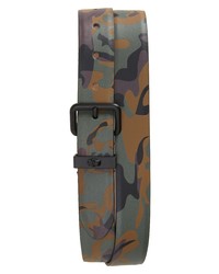 Brown Camouflage Leather Belt