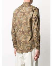 Etro Long Sleeved Camouflage Print Shirt