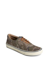 Brown Camouflage Low Top Sneakers