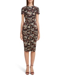 Victoria Beckham Camouflage Jacquard Dress