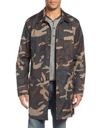 Brown Camouflage Trenchcoat