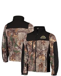 Dunbrooke Realtree Camoblack Los Angeles Chargers Circle Softshell Full Zip Jacket