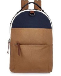 River Island Light Brown Canvas Backpack