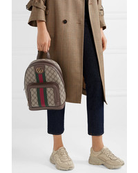 Gucci Ophidia Small Textured Med Printed  Canvas Backpack
