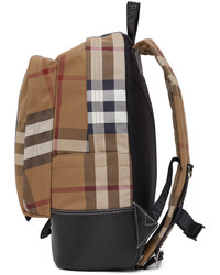 Burberry Tan Check Jack Backpack