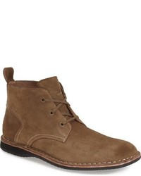 Brown Canvas Boots