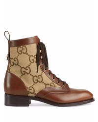 Gucci Maxi Gg Motif Ankle Boots