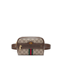 Gucci Brown Ophidia Gg Supreme Small Belt Bag