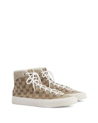 Gucci Gg Monogram High Top Trainers