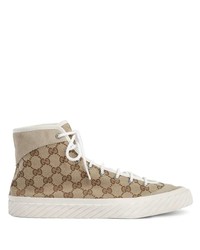 Gucci Gg Monogram High Top Trainers