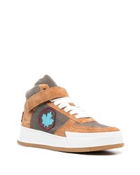 DSQUARED2 Logo Patch High Top Sneakers