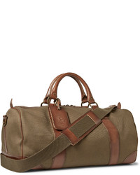 Polo Ralph Lauren Leather Trimmed Canvas Holdall Bag