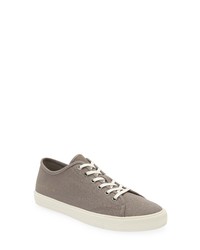 AllSaints Theo Canvas Sneaker In Charcoal Grey At Nordstrom