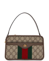 Gucci Beige Gg Supreme Web Messenger Bag