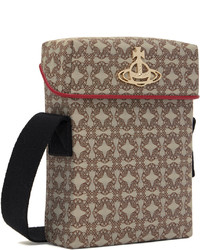 Vivienne Westwood Brown Orborama Messenger Bag