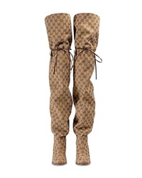 Gucci Original Gg 85 Canvas Over The Knee Boot