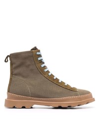 Camper Ridged Sole Lace Up Boots
