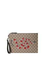 Gucci Gg Pouch With Kingsnake