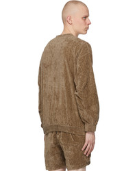 Remi Relief Brown Linen Pile Cardigan