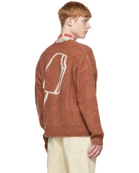 Icecream Brown Nylon Cardigan