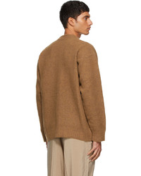 Lemaire Brown Oversized Cardigan