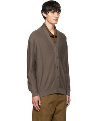 Lemaire Brown Twisted Cardigan