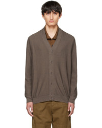 Lemaire Brown Twisted Cardigan