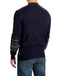 Barbour Harrow Cardigan Sweater Merino Wool Cashmere