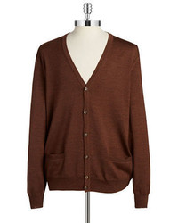 Black Brown 1826 Wool Cardigan Sweater