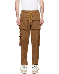 Rhude Brown Classic Cargo Pants