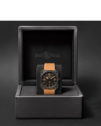 Bell & Ross Br S Heritage 39mm Ceramic And Leather Watch