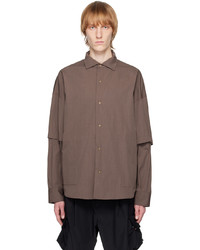 Brown Chambray Long Sleeve Shirt