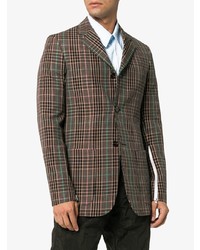 Raf Simons Checked Blazer With Zips Unavailable