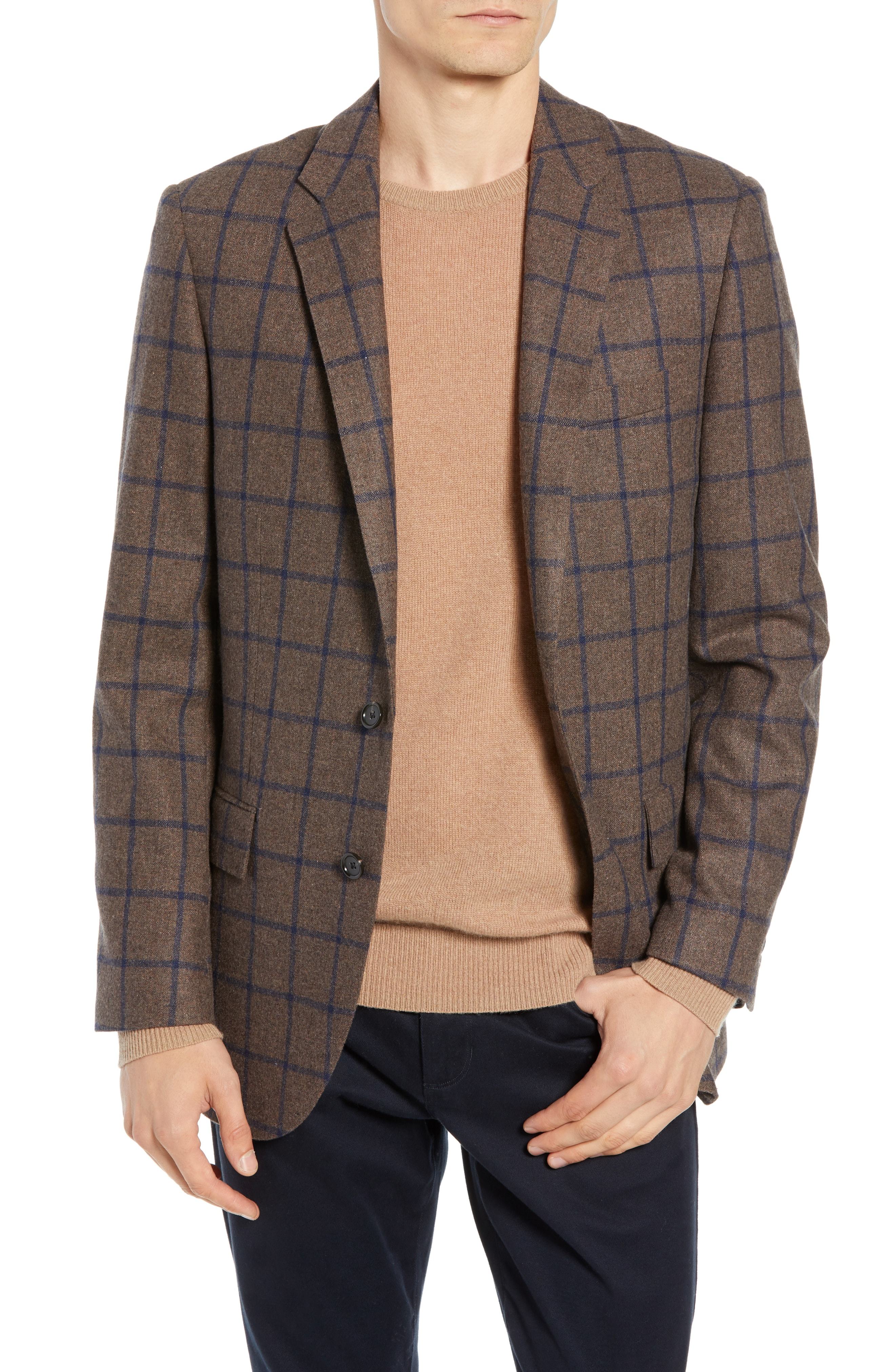 J.Crew Ludlow Trim Fit Windowpane Suit Jacket, $178 | Nordstrom | Lookastic