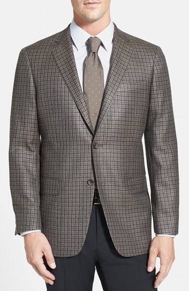 Hart Schaffner Marx New York Classic Fit Check Sport Coat, $595 