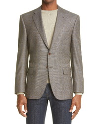 Canali Siena Soft Classic Fit Houndstooth Wool Sport Coat