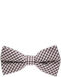 Brown Check Bow-tie