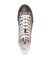 Burberry Vintage Check High Top Sneakers