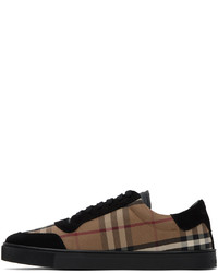 Burberry Brown Black Vintage Check Sneakers